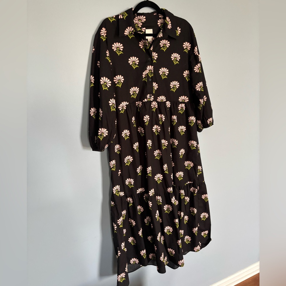 The Bettina Tiered Shirt Dress by Maeve